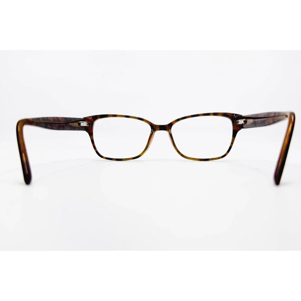 Bebe Eyeglasses Womens Brown Tortoise Animal Studded 53-17-135